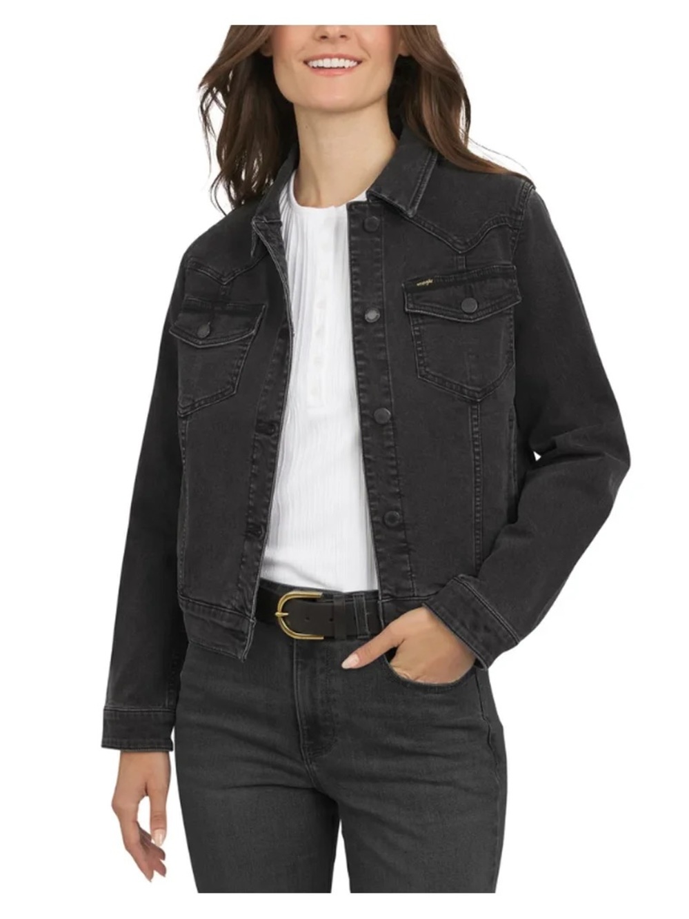Classic Black Denim Jacket